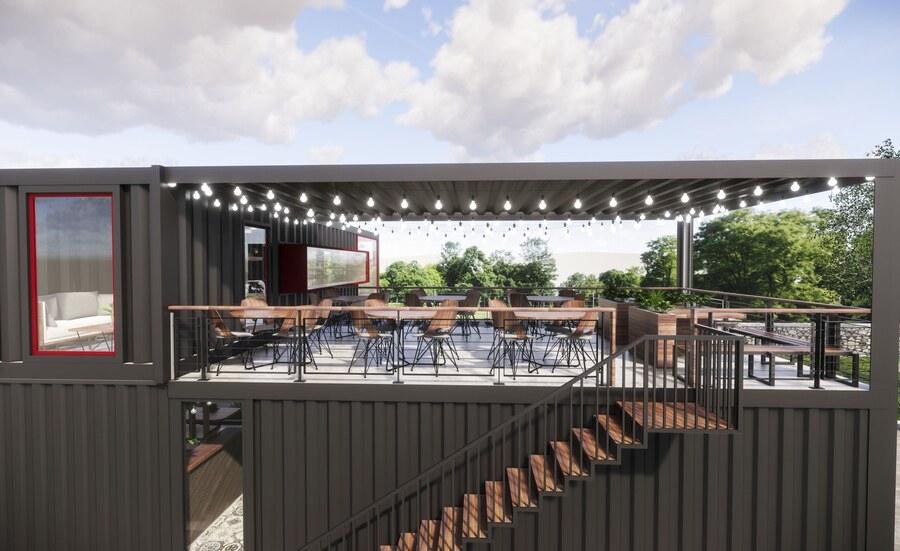 Mẫu quán cafe tiền chế đẹp, hiện đại 