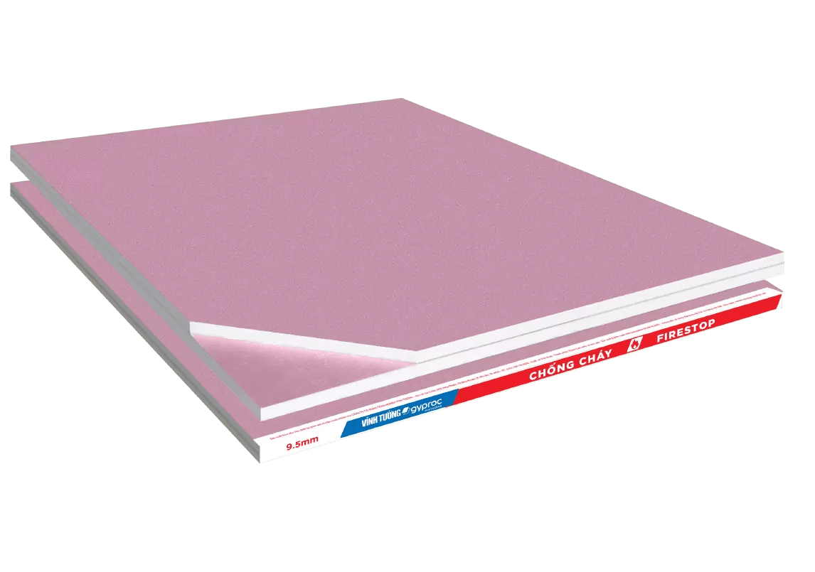 Tấm thạch cao chống cháy Vĩnh Tường được nhiều gia đình sử dụng