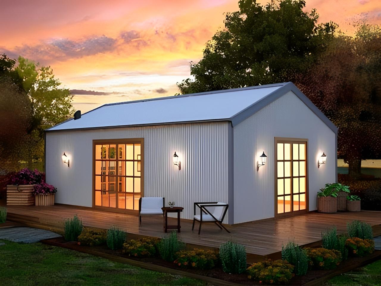 Mẫu nhà tiền chế giá 30 triệu giá rẻ, đơn giản 