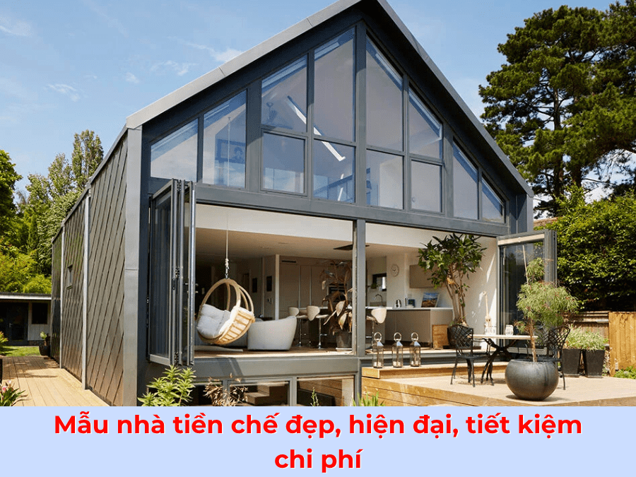 Mẫu nhà tiền chế đẹp, hiện đại, tiết kiệm chi phí nhất