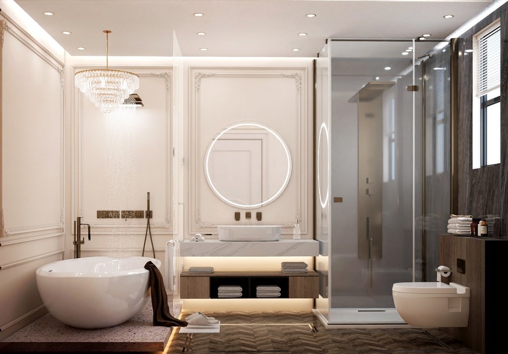 Nhà vệ sinh tân cổ điển cao cấp