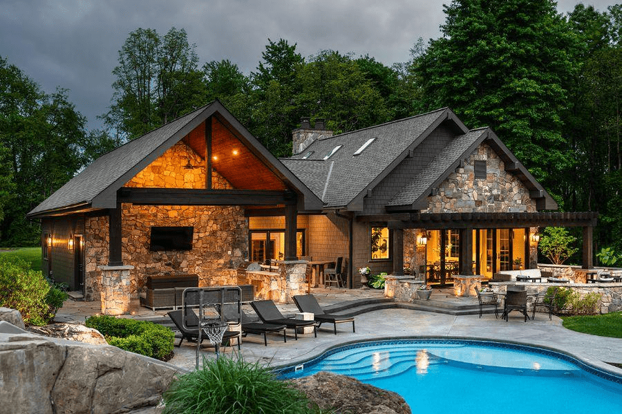 Nhà vườn cấp 4 rộng rãi có không gian mở với nội thất hiện đại