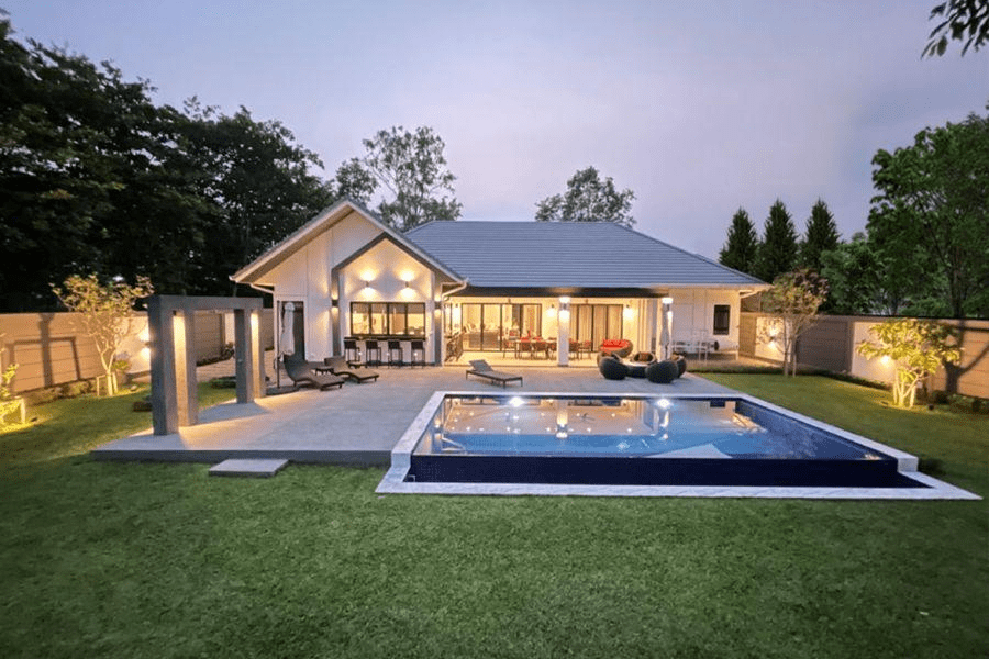 Nhà vườn cấp 4 có không gian mở phong cách sang trọng