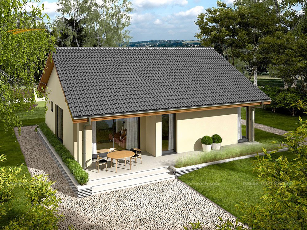 Nhà vườn cấp 4 nông thôn đơn giản 250 triệu tiết kiệm chi phí cho gia đình nhỏ