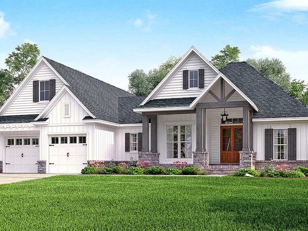 Ngôi nhà vườn cấp 4 có phong cách nhã nhặn với tông màu trắng làm chủ đạo