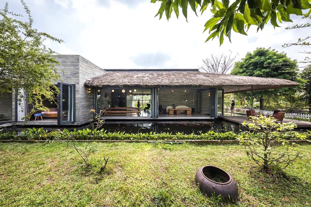 Mẫu biệt thự nhà vườn cấp 4 sang trọng, gần gũi thiên nhiên