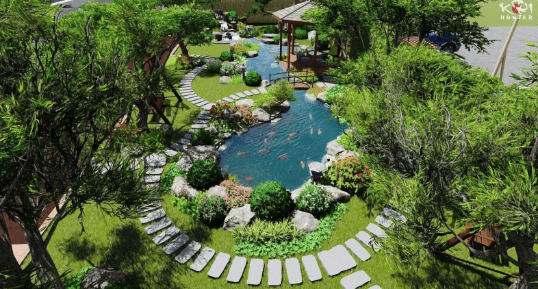 Mẫu nhà vườn đẹp ở nông thôn