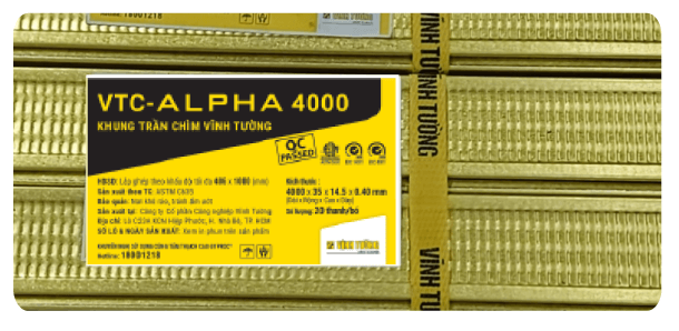 Nhận diện bao bì sản phẩm khung vĩnh tường alpha