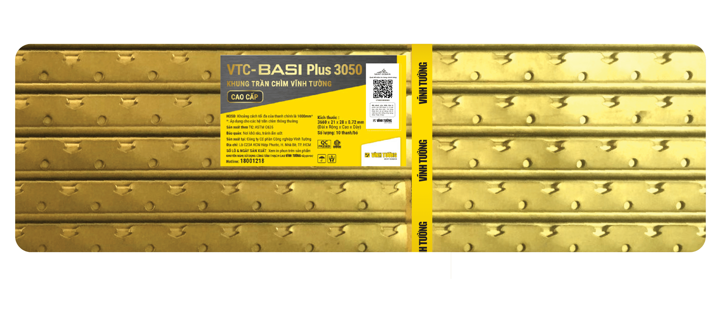 Nhận diện bao bì khung trần chìm