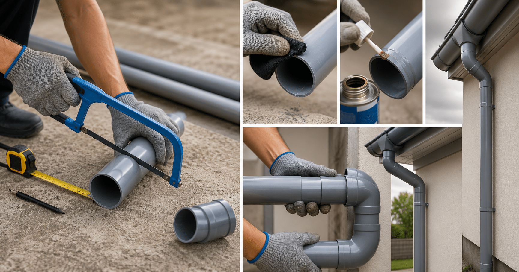 Ống cần được cắt đúng kích thước và nối kín để hạn chế rò rỉ khi sử dụng