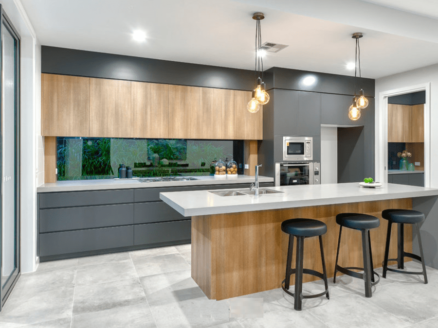 Thiết kế không gian phòng bếp nhà ống 5m đẹp, hiện đại