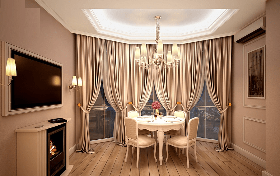 Mẫu phòng bếp nhà ống 5m đẹp, thiết kế tân cổ điển sang trọng