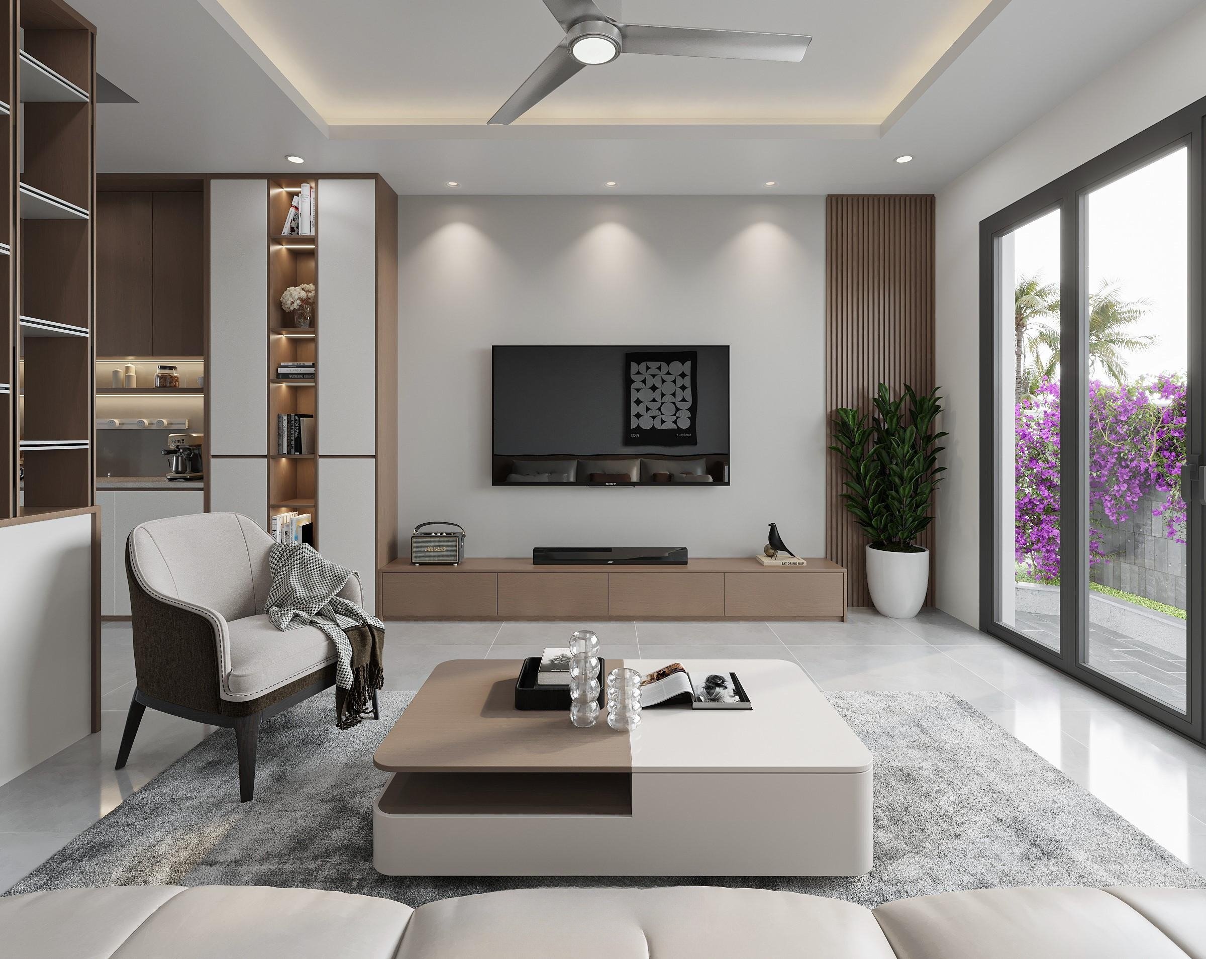 Mẫu trang trí phòng khách nhỏ 15m2 đẹp ấn tượng