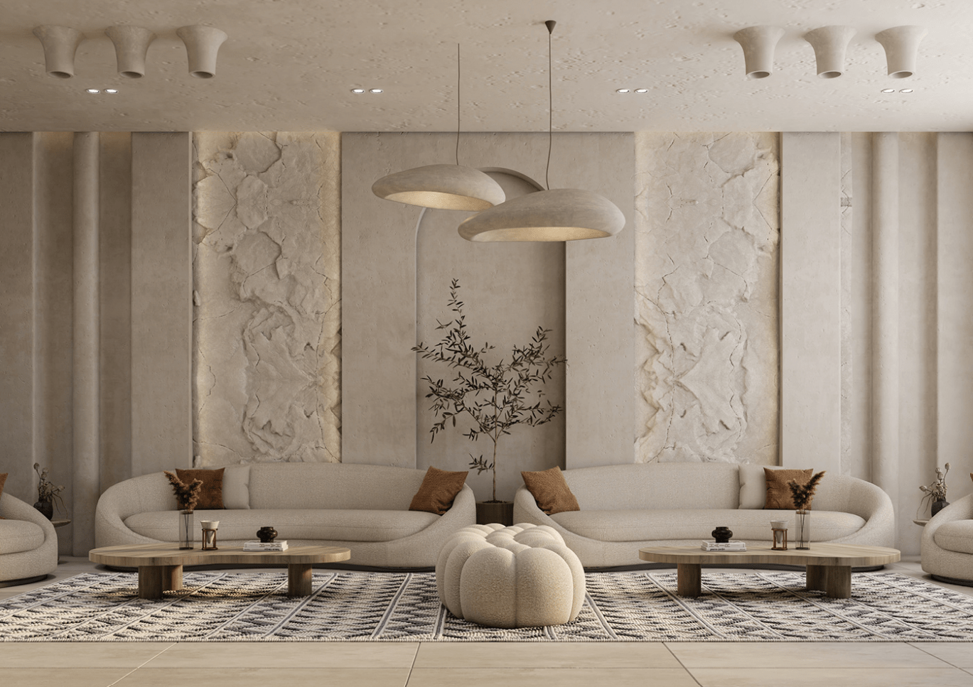 Mẫu phòng khách biệt thự phong cách Bắc Âu thanh lịch, ấm áp