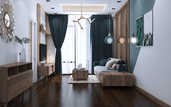 Mẫu phòng khách nhà ống có diện tích từ 15m2 - 25m2