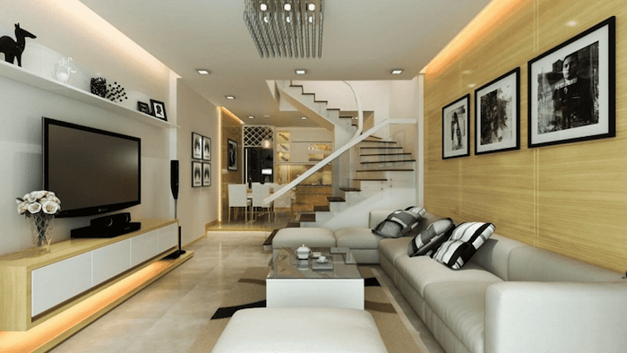 Lưu ý khi thiết kế phòng khách nhà ống