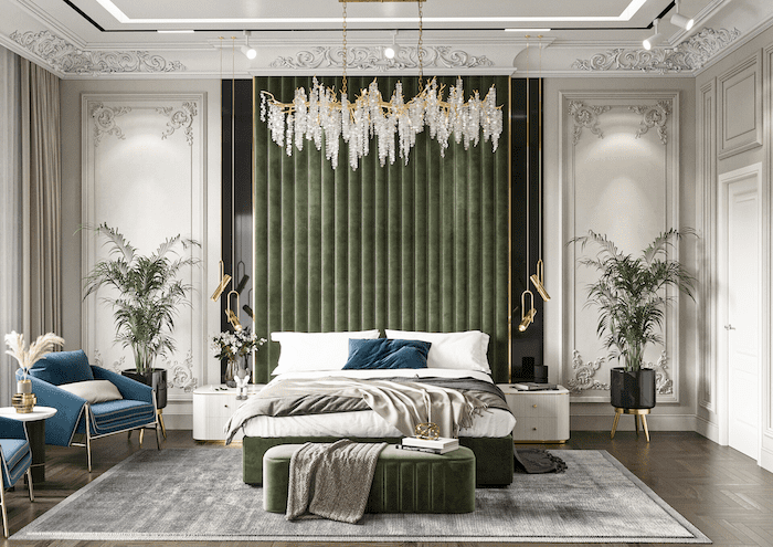 thiết kế phòng ngủ tân cổ điển cho vợ chồng son