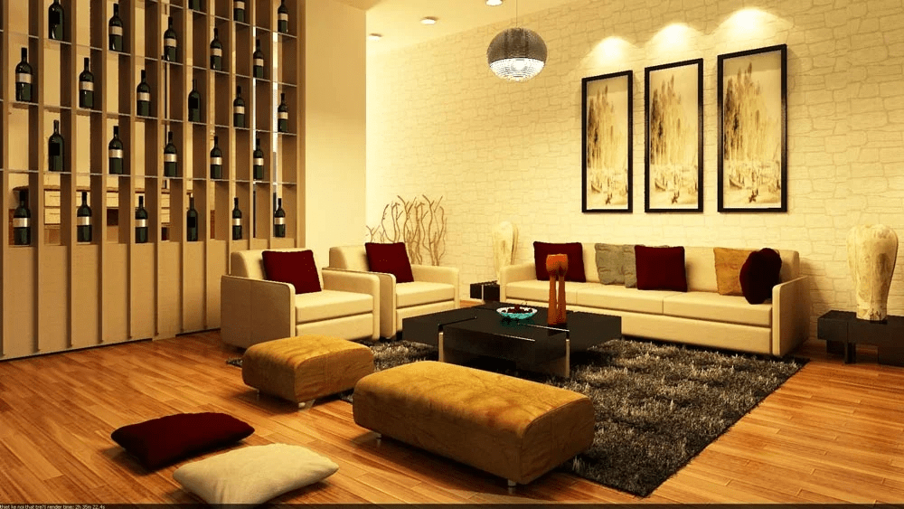 Thiết kế phòng khách hợp mệnh Thổ