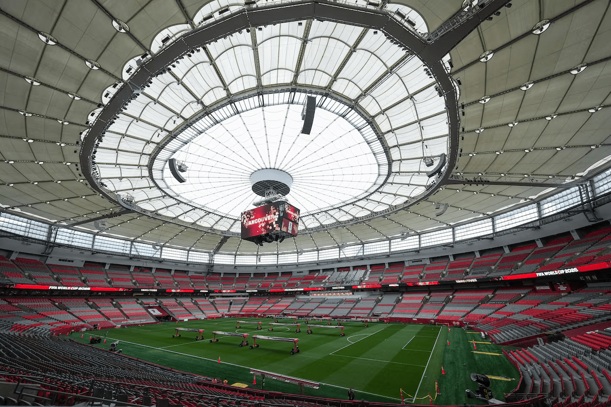 Sân vận động BC Place Vancouver có hệ thống mái che bằng dây cáp lớn nhất hành tinh