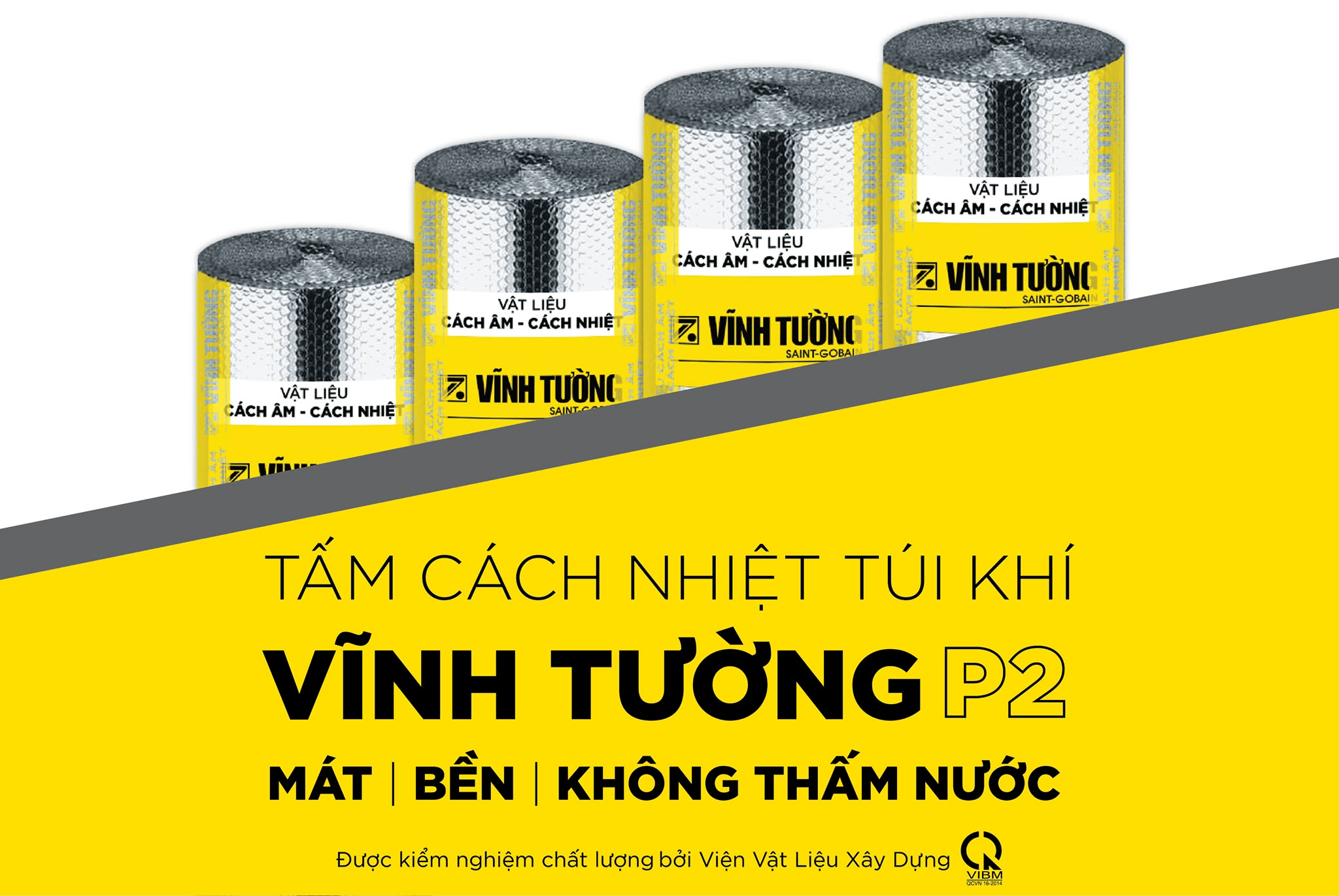 Tấm cách nhiệt túi khí Vĩnh Tường P2 - Mát, bền, không thấm nước