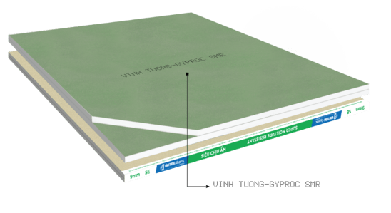 Tấm thạch cao siêu chịu ẩm vĩnh tường 2022