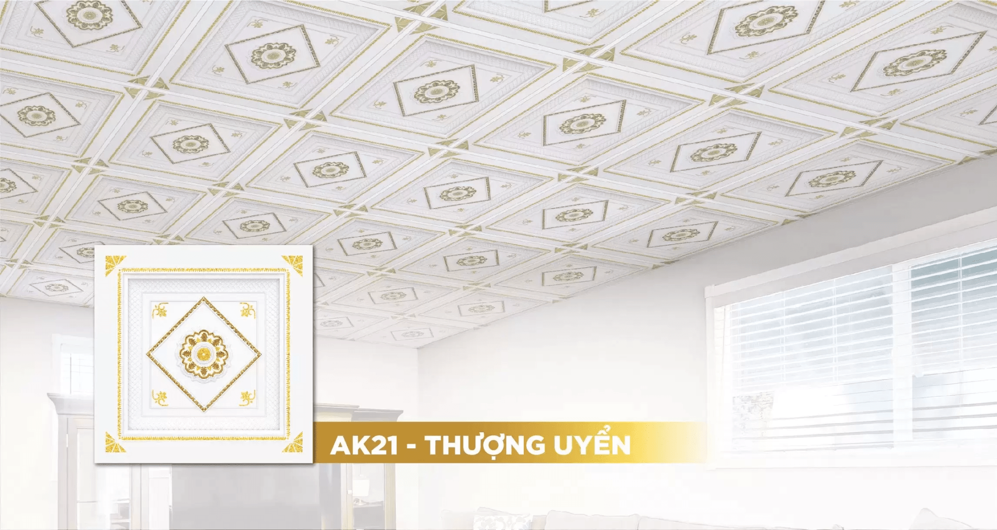 Tấm trang trí Vĩnh Tường DECO Ánh Kim - Thượng Uyển 