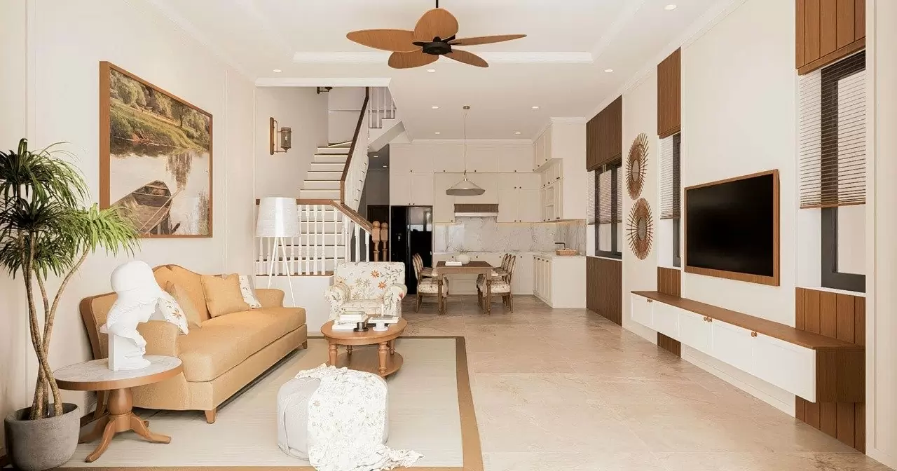 tầng trệt là tầng đầu tiên, sát mặt đất 