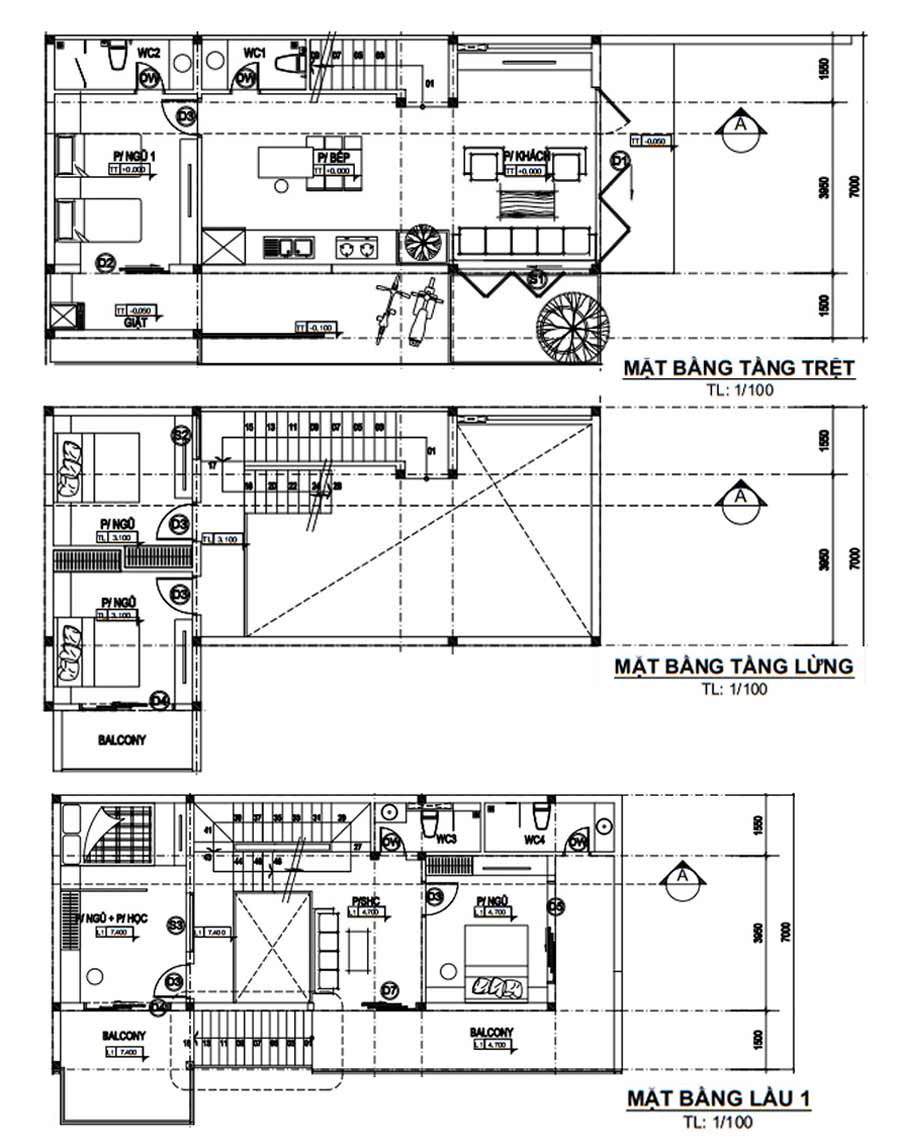 cách gọi tầng trệt trong xây dựng