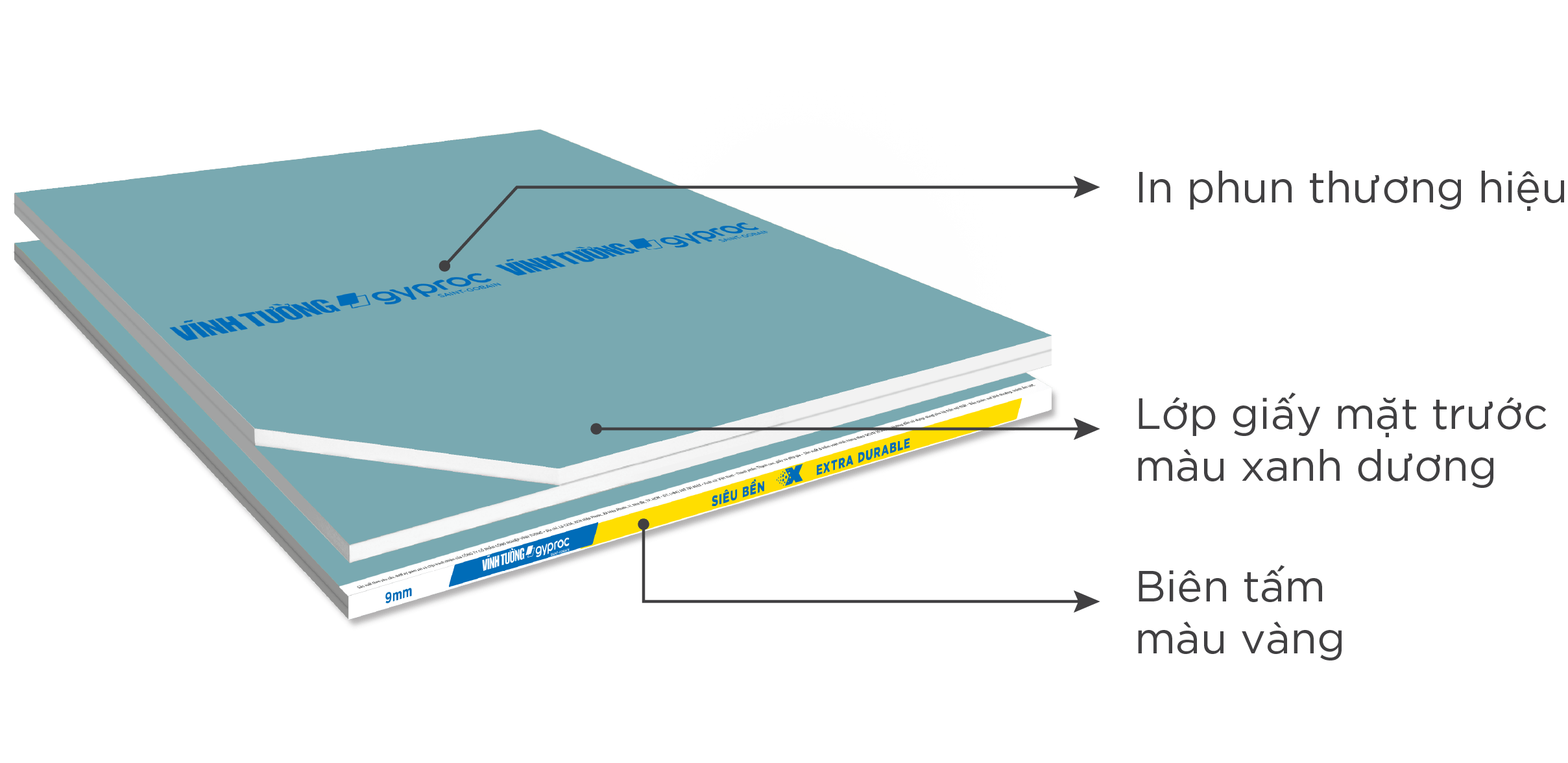 zalo Tấm Thạch Cao VĨNH TƯỜNG-Gyproc Siêu Bền X