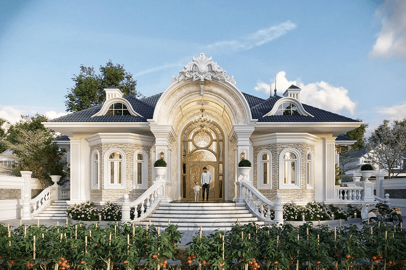 Việc lựa chọn chất liệu xây dựng và nội thất đóng vai trò quan trọng trong thi công nhà biệt thự