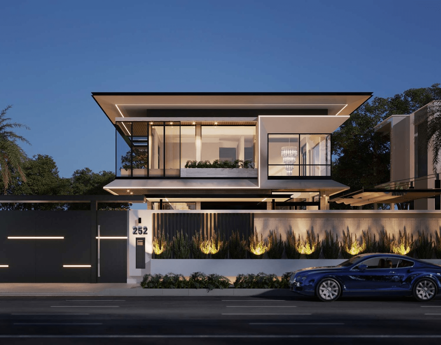 Mẫu thiết kế biệt thự 2 tầng mang đến vẻ đẹp sang trọng, hiện đại