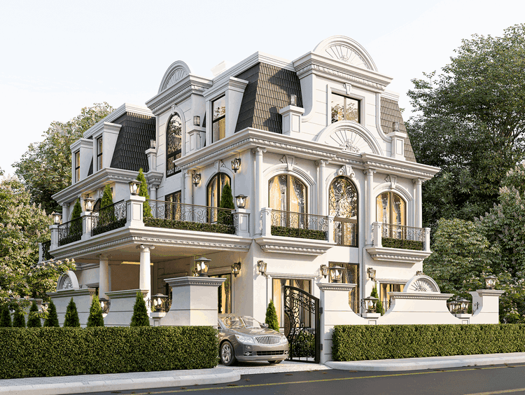 Mẫu biệt thự cổ điển đẹp, thanh lịch
