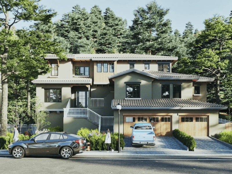 Mẫu thiết kế nhà biệt thự kiểu mỹ đẹp hút hồn