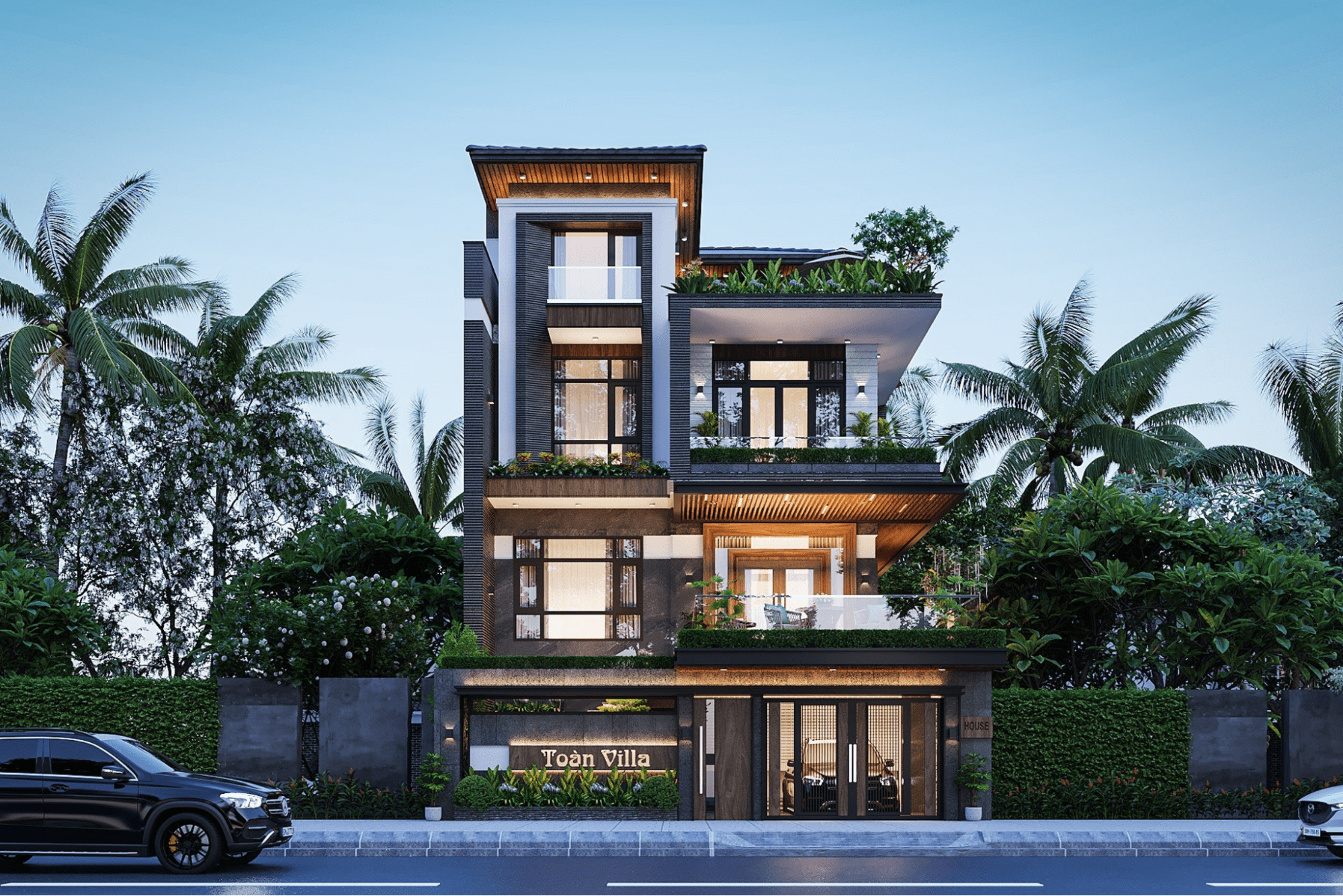 Mẫu thiết kế biệt thự hiện đại, ấn tượng