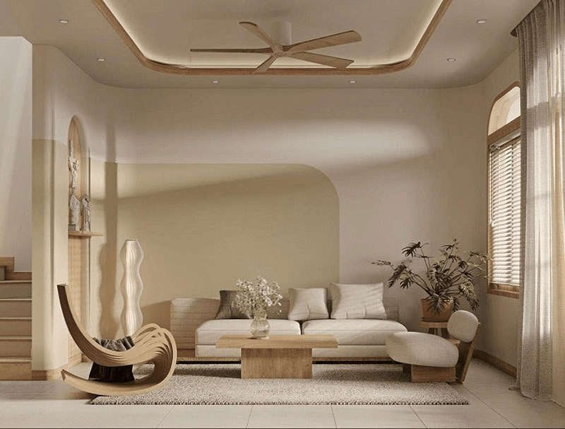 Nội thất biệt thự được bố trí tối giản, thông minh, tiện nghi