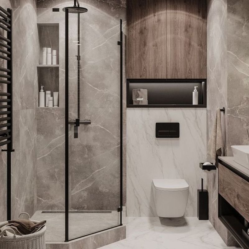 thiết kế nhà vệ sinh và nhà tắm riêng chiếm khá nhiều không gian