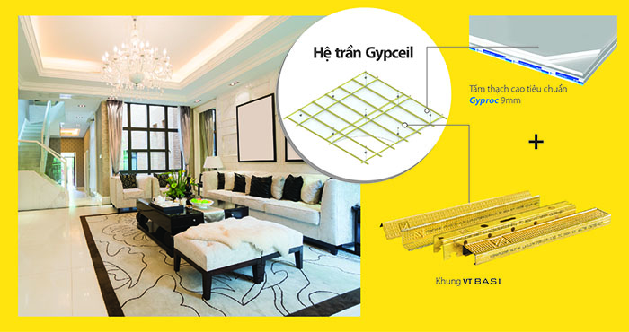 Hệ trần chìm Chống Cháy GypCeil Fire