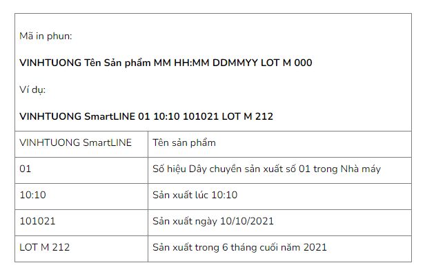 Thông tin in phun khung xương smartLINE
