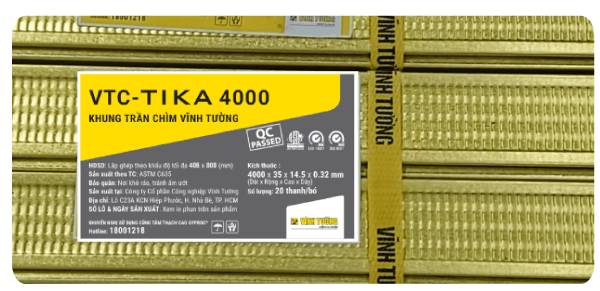 Thông tin nhận diện bao bì khung xương vĩnh tường tika