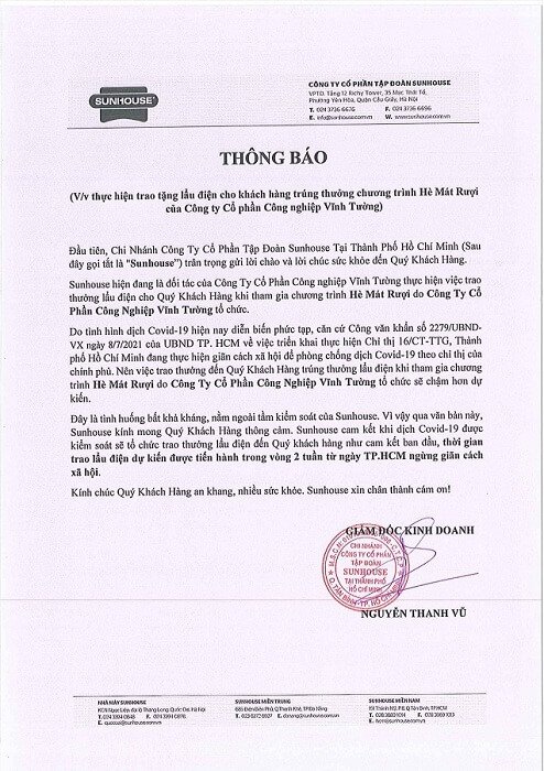 thông báo