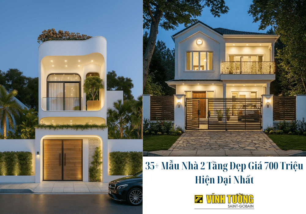 Mẫu nhà 2 tầng giá 700 triệu