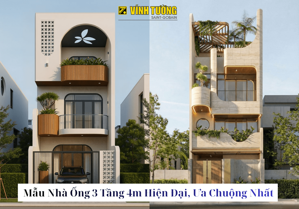 Thumbnail Mẫu nhà 3 tầng 4m