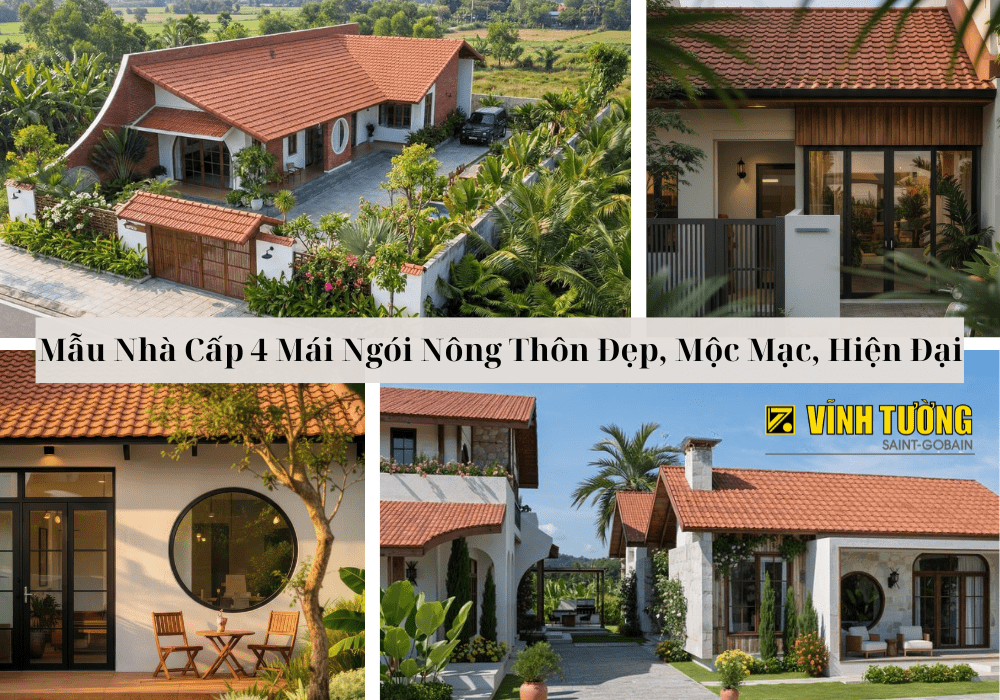 Thumnail mẫu nhà cấp 4 mái ngói nông thôn