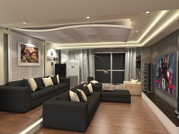 Vách tiêu âm kết hợp tường thạch cao hỗ trợ cách âm