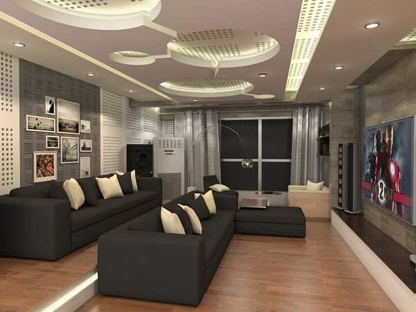 Vách trần tiêu âm giúp không gian nhà yên tĩnh