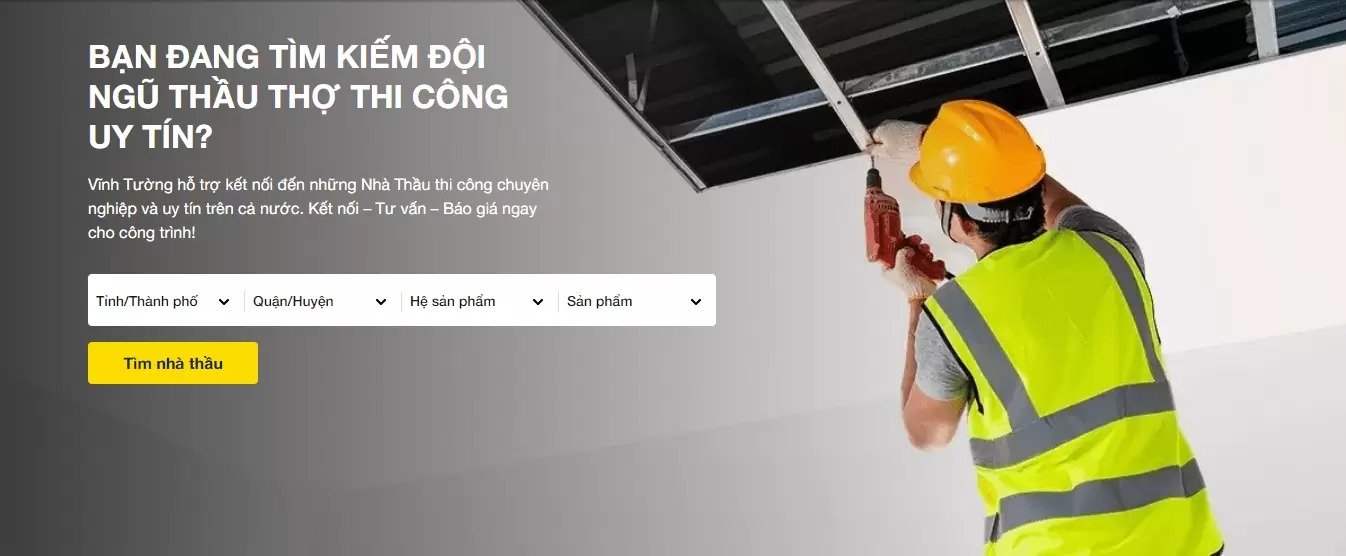 tìm thầu thợ thi công