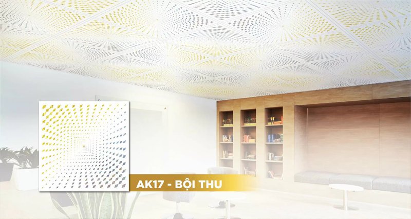 Mẫu trần thả Vĩnh Tường Bội Thu trong bộ sưu tập Ánh Kim