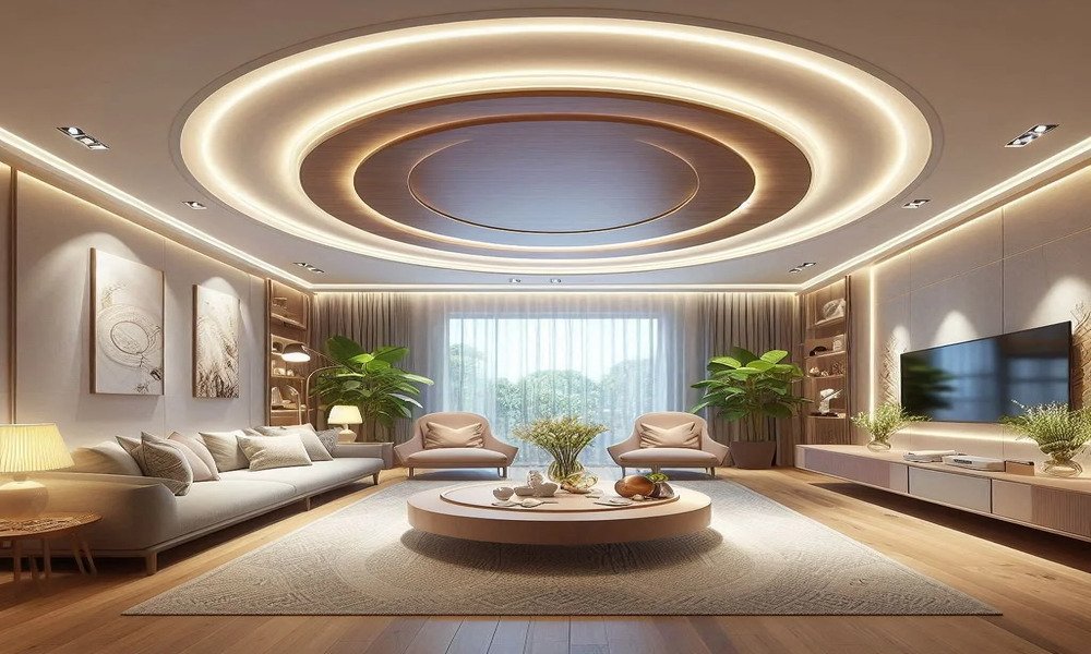 Trần thạch cao chìm giật cấp độc đáo