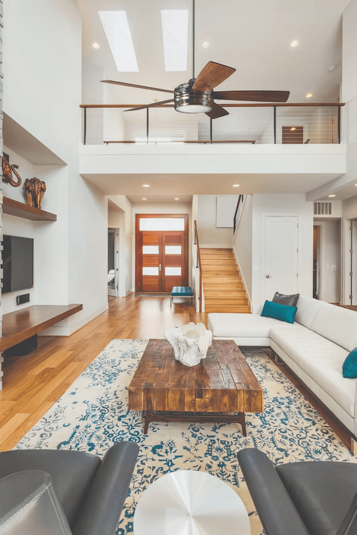 Ưu điểm khi làm trần thạch cao cho phòng khách nhà gác lửng