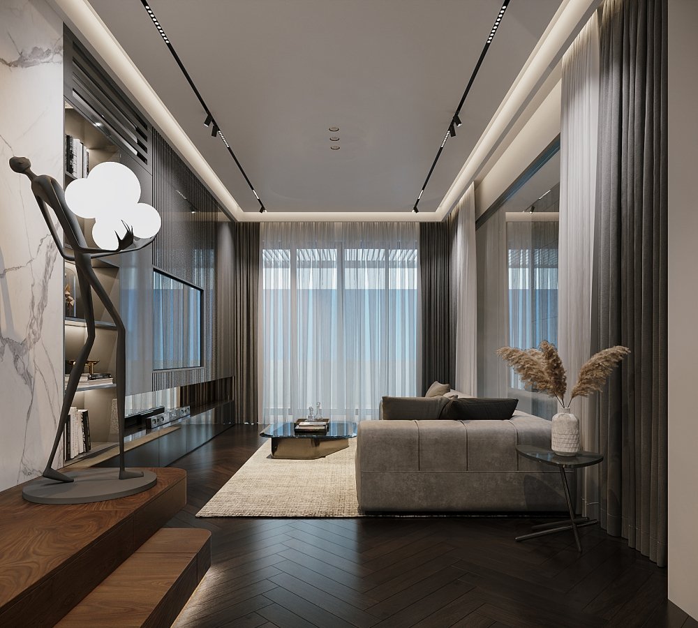 Mẫu trần thạch cao chung cư đơn giản, tiết kiệm chi phí